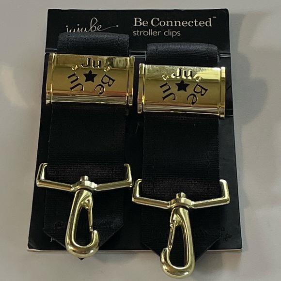 JUJUBE legacy stroller clips Ju-Ju-Be Black and gold NEW - Picture 4 of 5